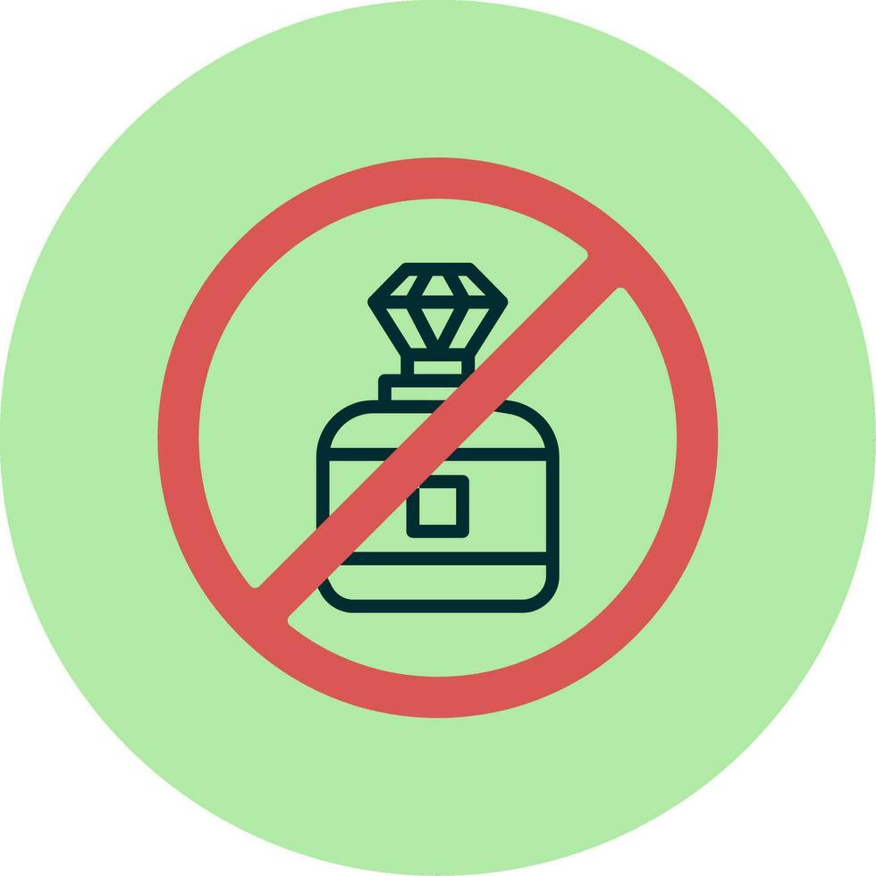 No Perfume Vector Icon