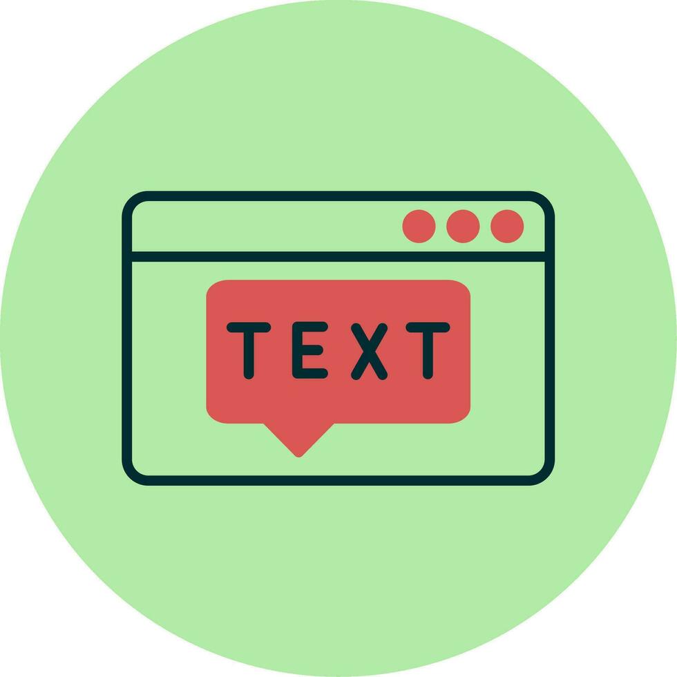 Text Vector Icon