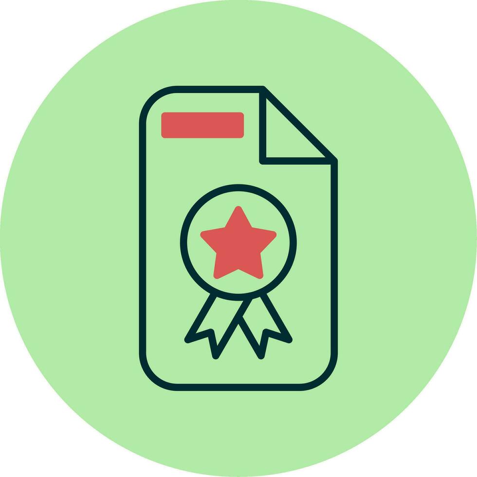 Certificate Vector Icon