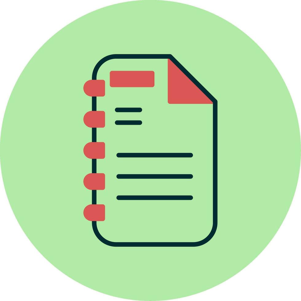 Note Page Vector Icon