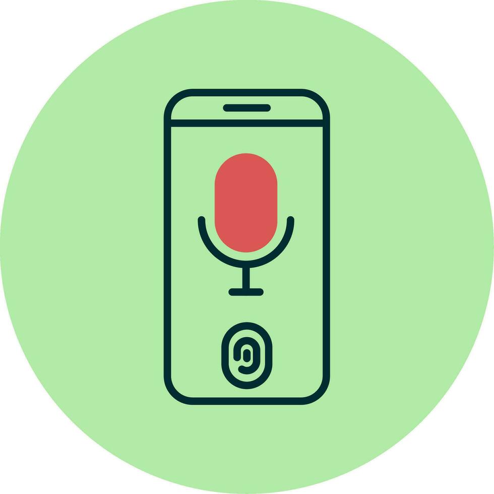 Voice Recognition Vector Icon