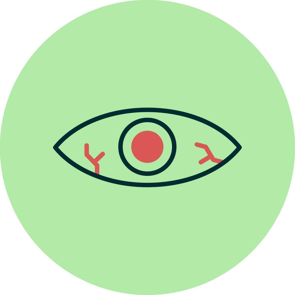 Red Eye Vector Icon