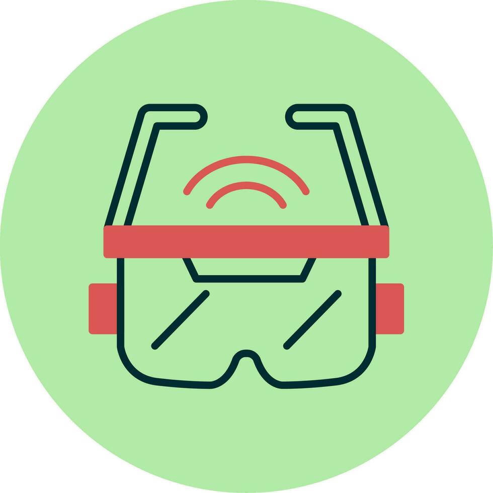 icono de vector de gafas ar