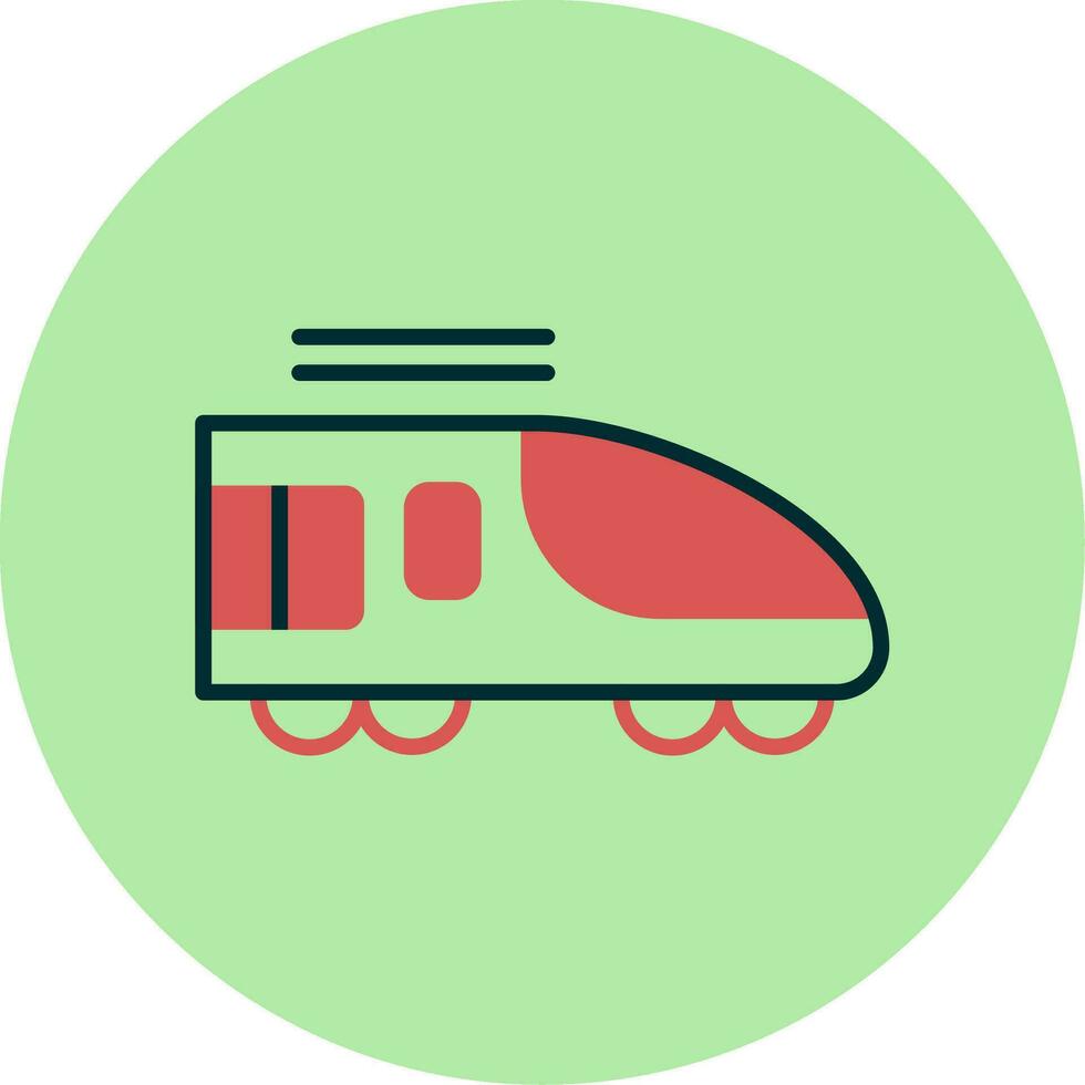 High Speed Train Vector Icon