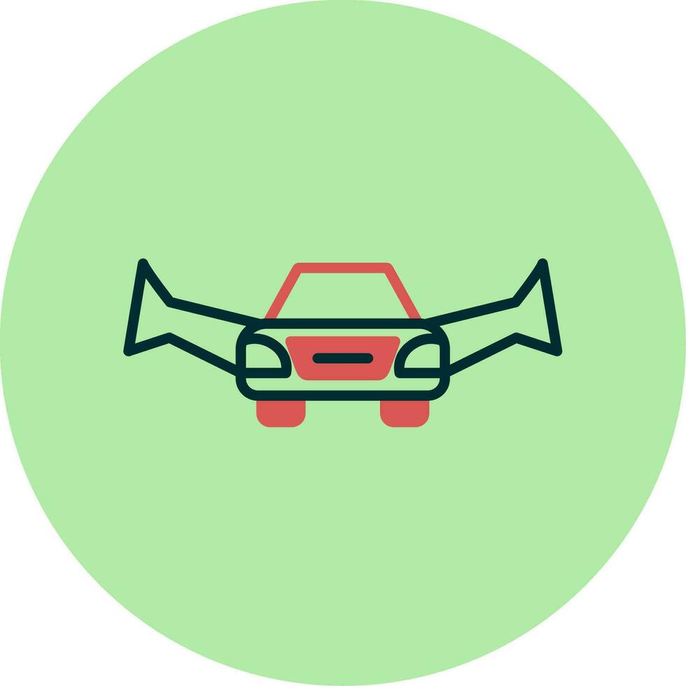 Flying Car Vector Icon