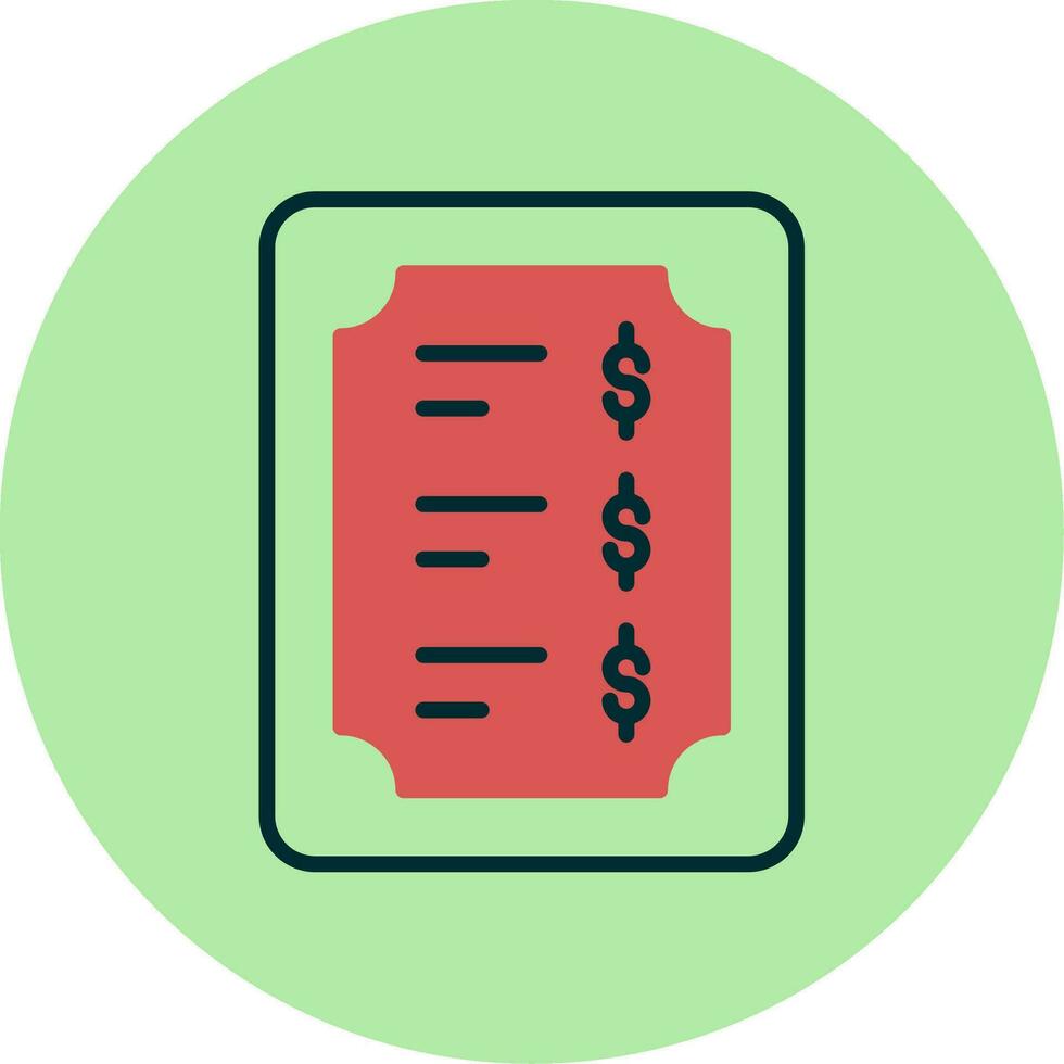 Price List Vector Icon