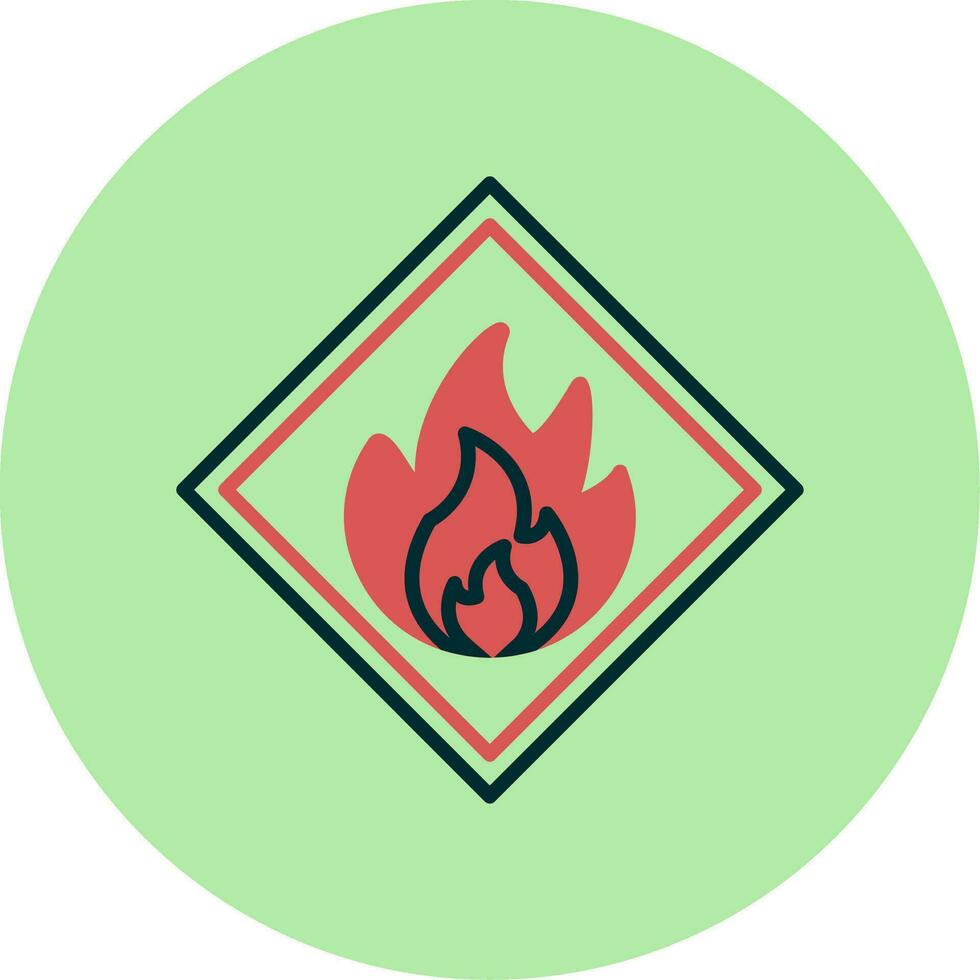 Flammable Vector Icon