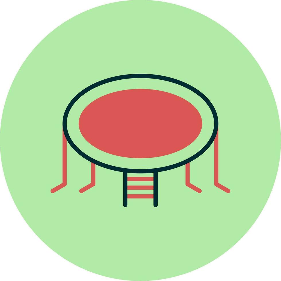 Trampoline Vector Icon