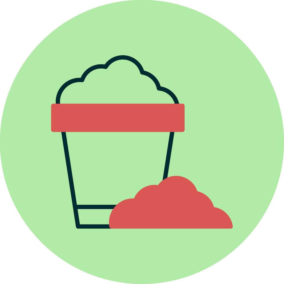 Sand Bucket Vector Icon