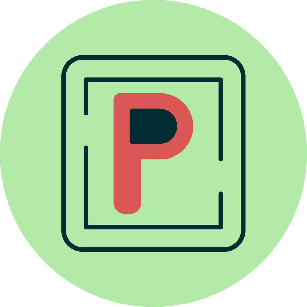 Parking Sign Vector Icon