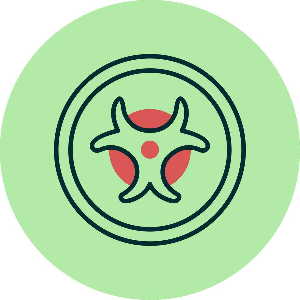 Biohazard Sign Vector Icon