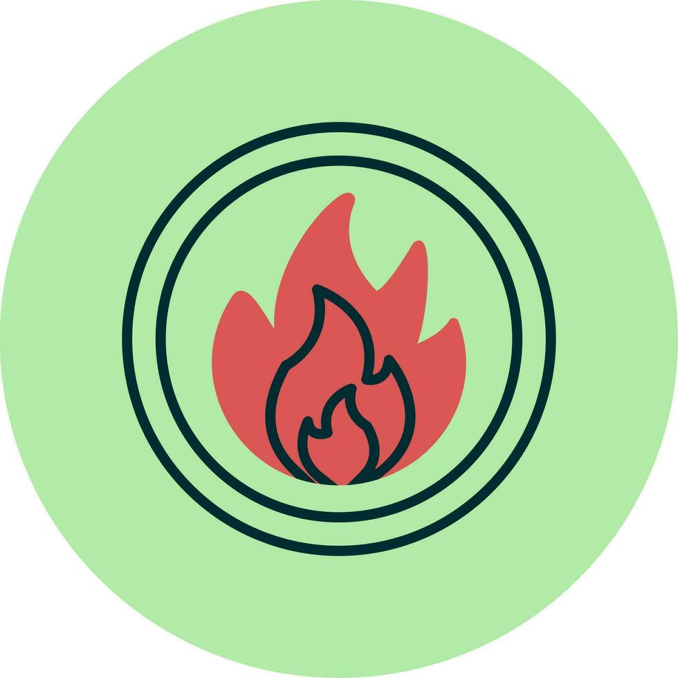 Flammable Vector Icon