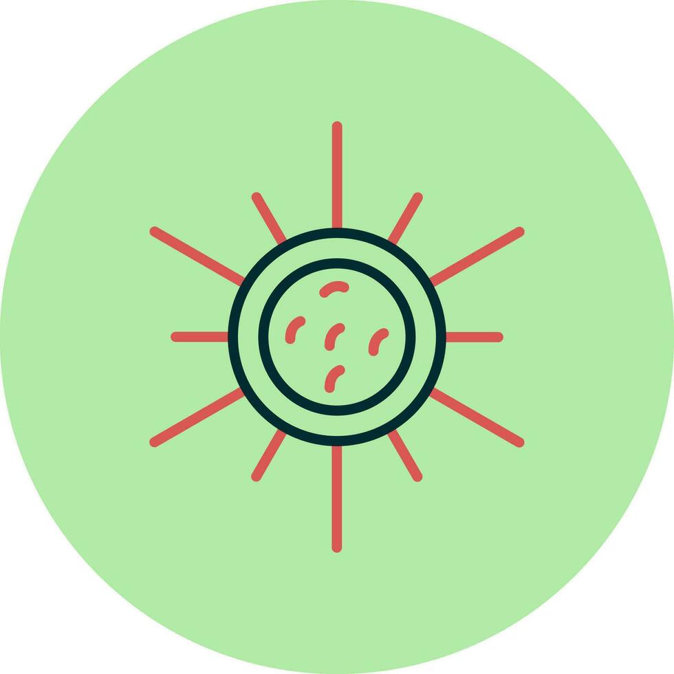 golenkinia radiata Vector Icon