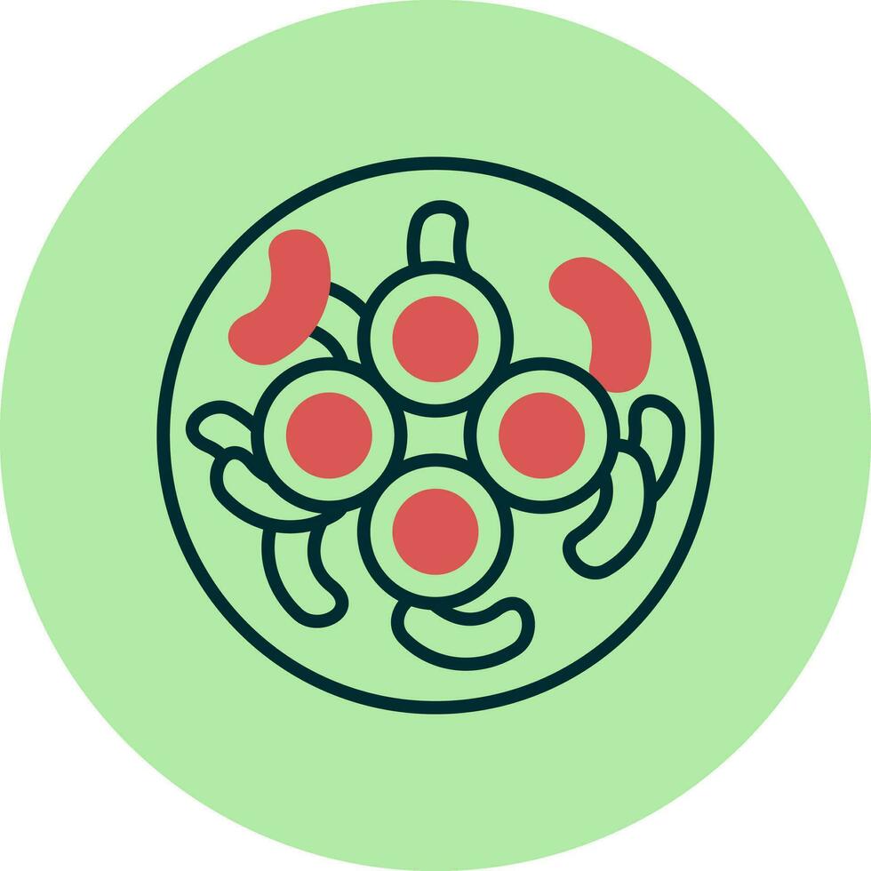 Gloeocapsa Cyanobacteria Vector Icon