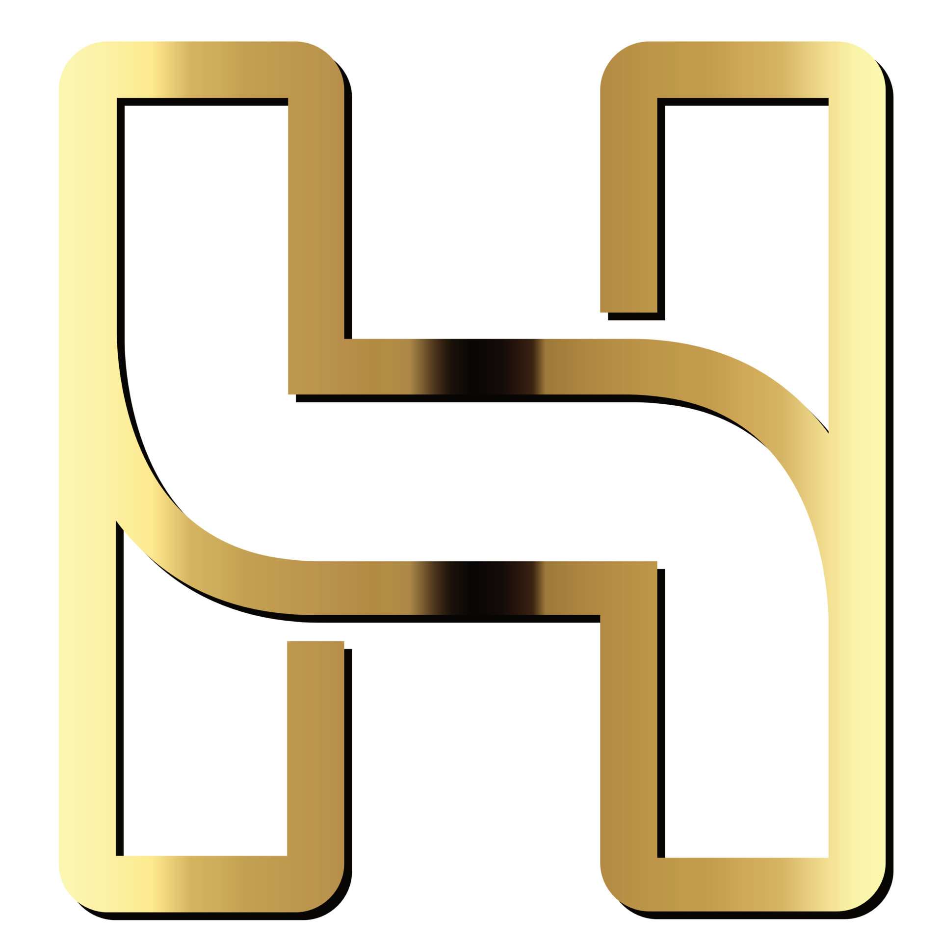 Gold Typography Letter H transparent PNG - StickPNG