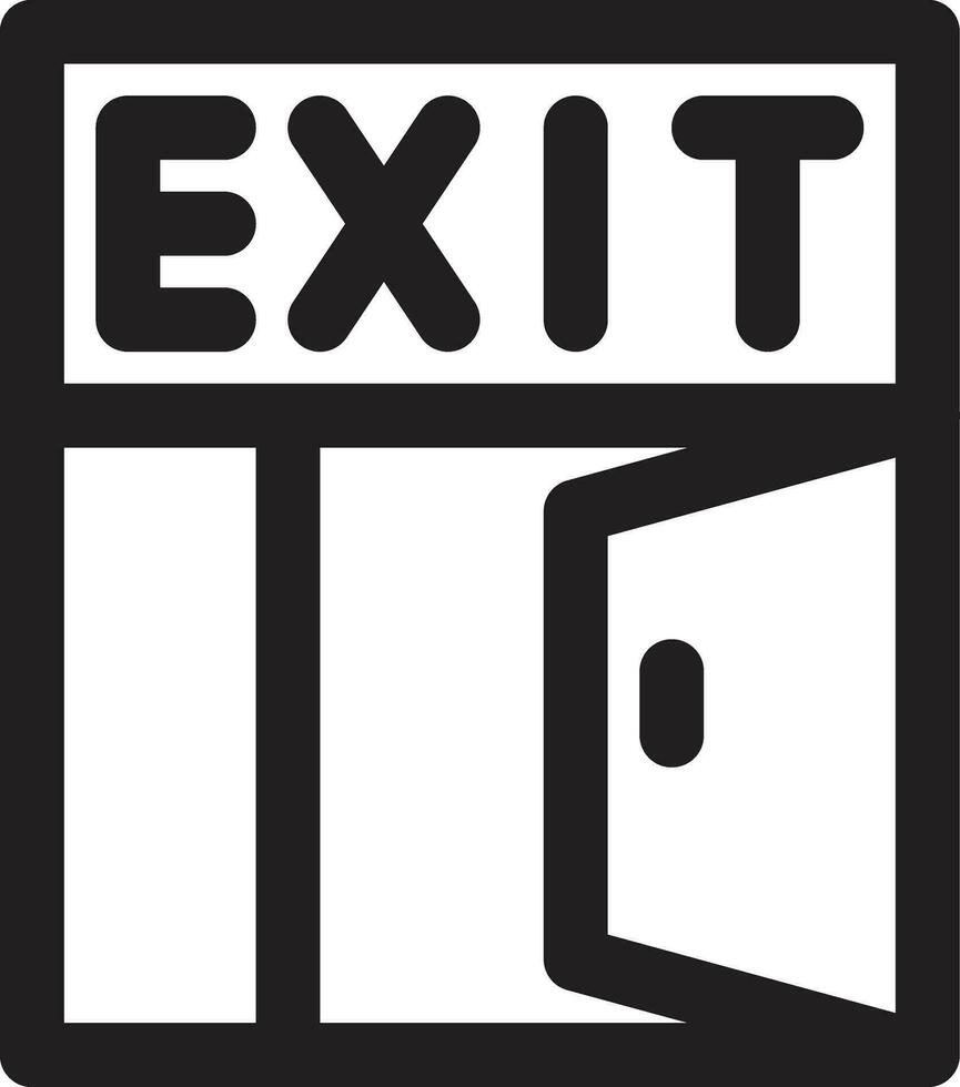 Exit Door Vector Icon