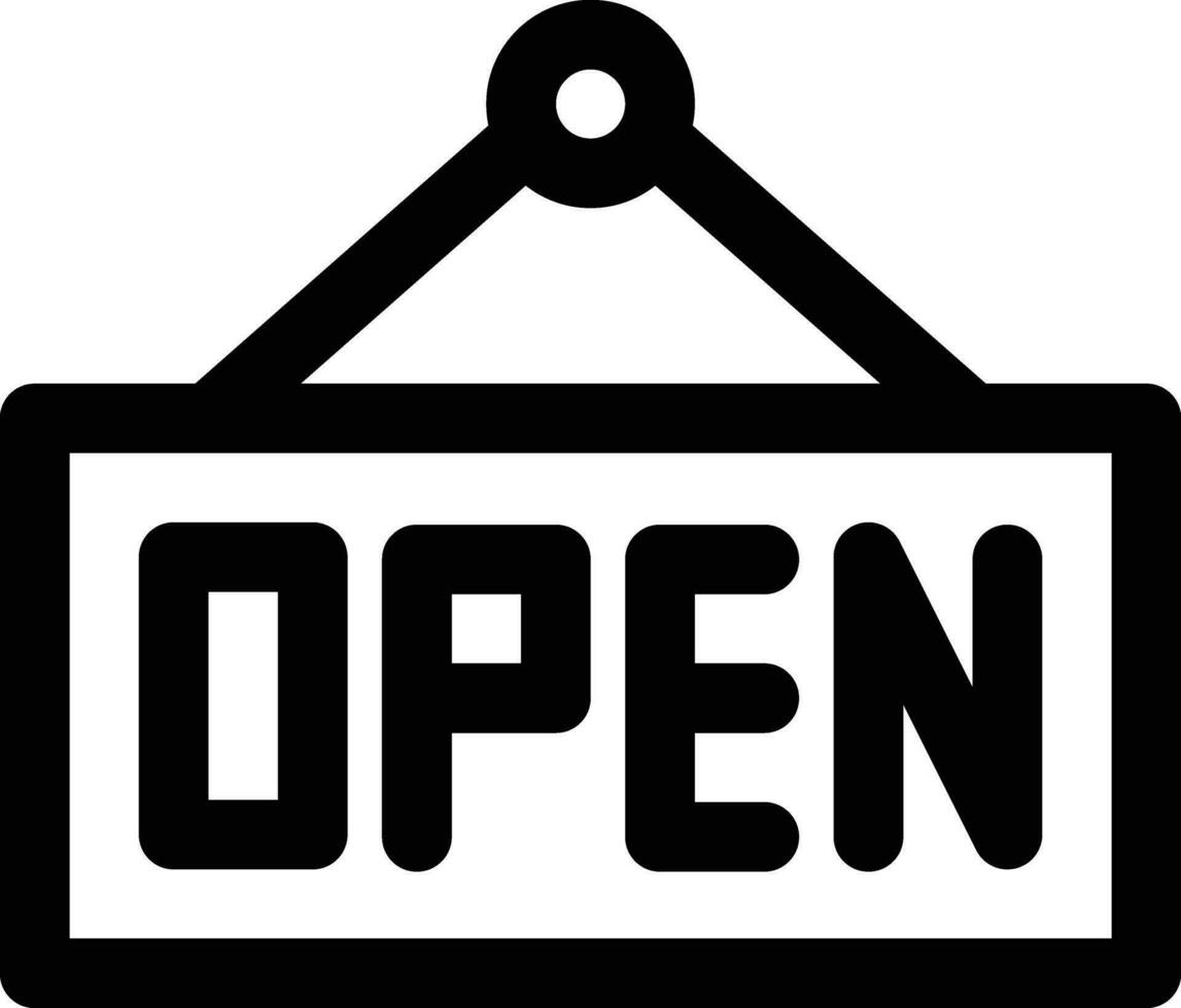 Shop Open Vector Icon