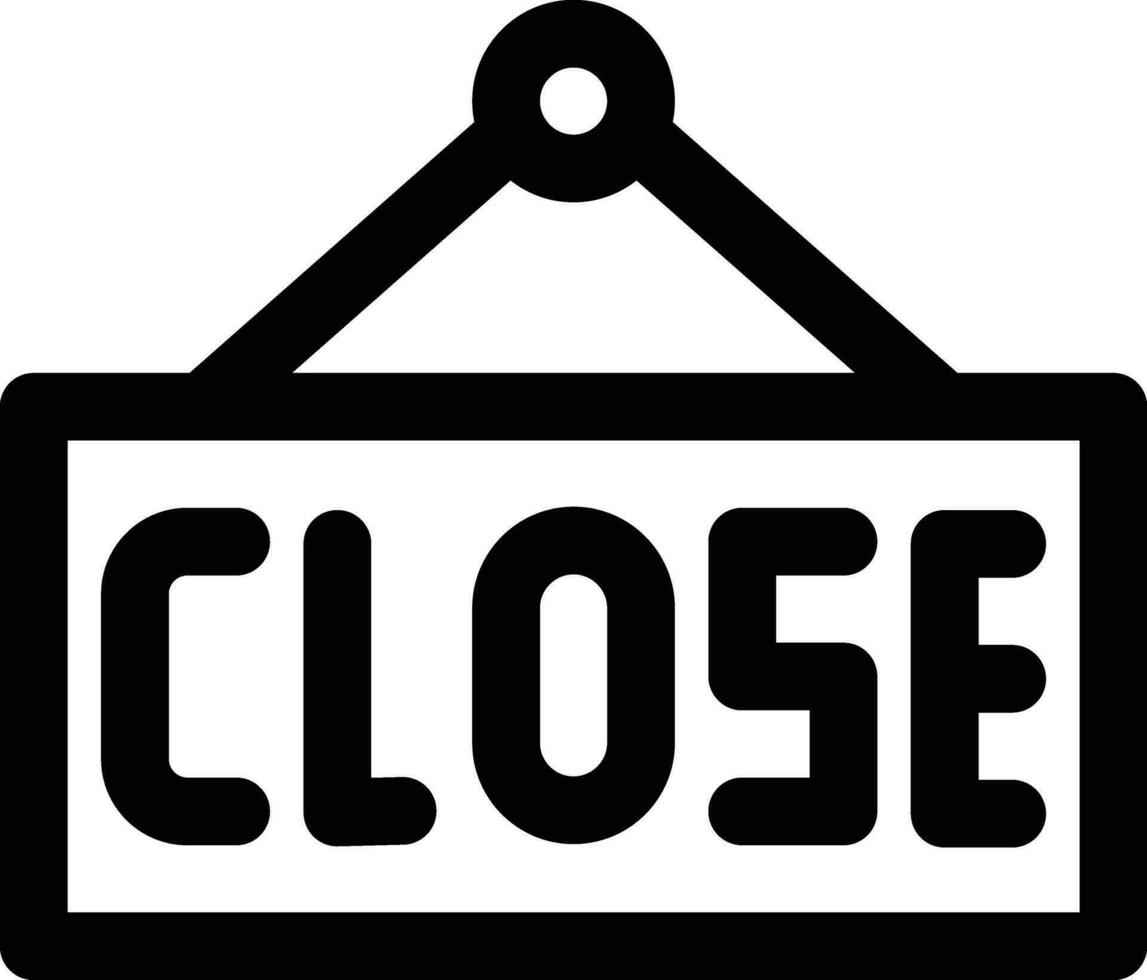 Shop Close Vector Icon