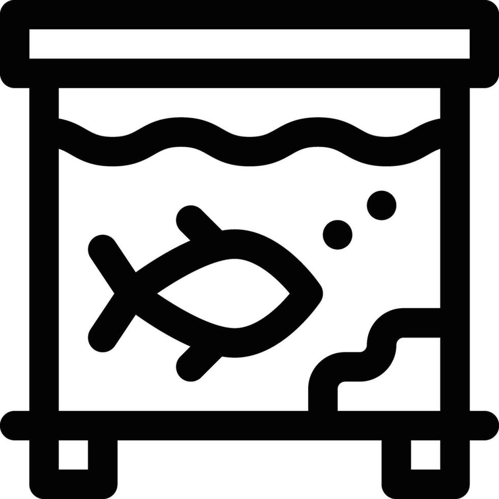 Fish Tank Vector Icon