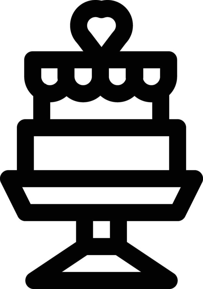 Wedding Cake Vector Icon