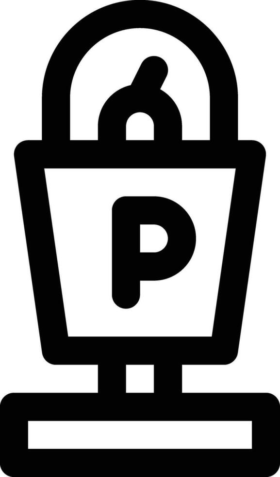 icono de vector de parquímetro