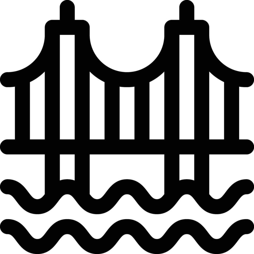 icono de vector de puente