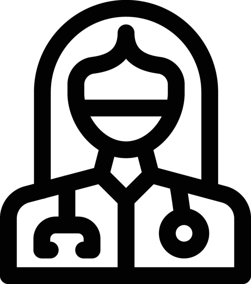 Female Dentist Vector Icon