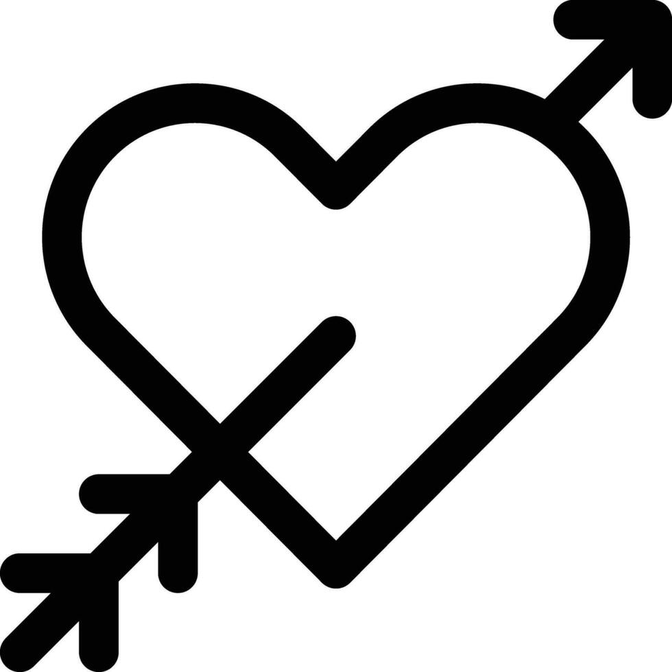 Heart Arrow Vector Icon