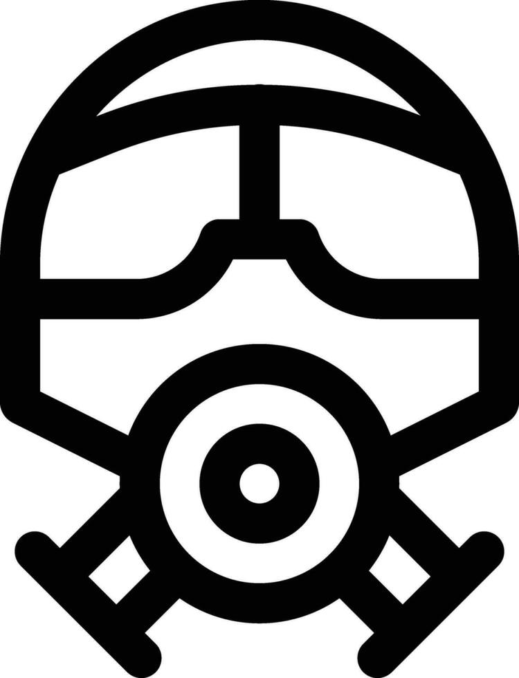 Fireman Mask Vector Icon