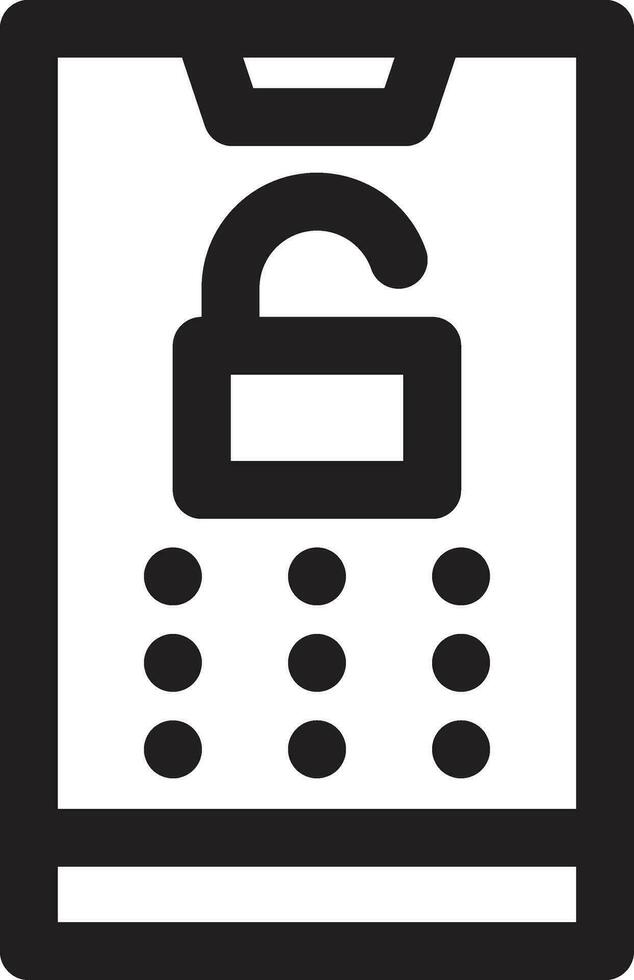 Mobile Unlock Vector Icon