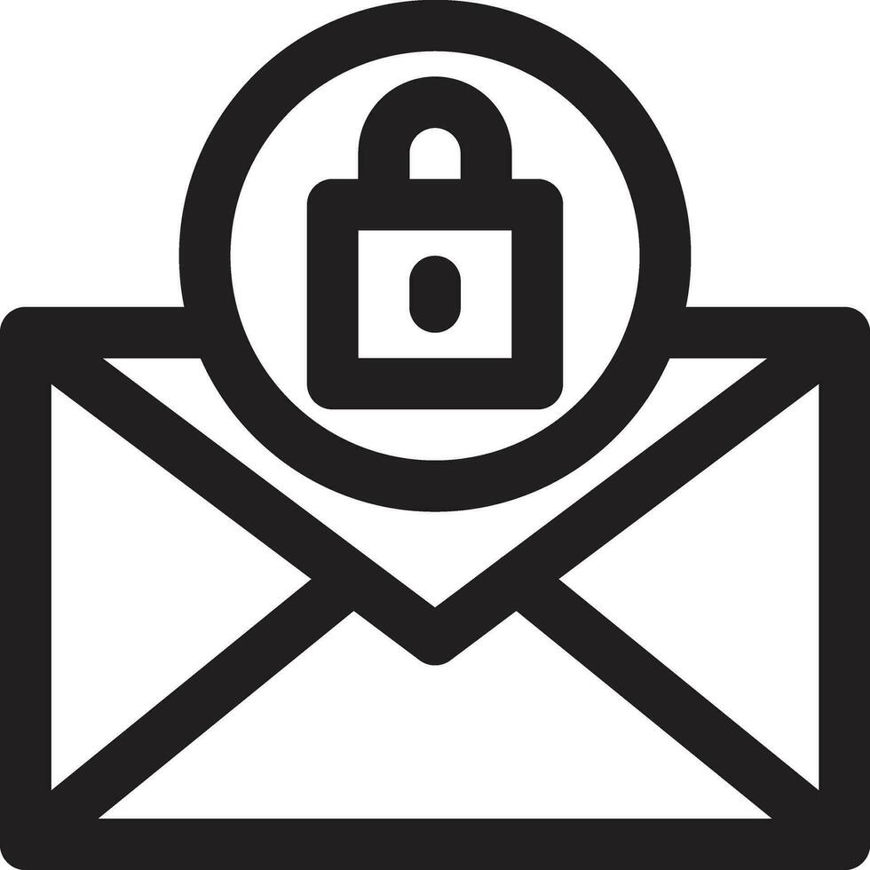 Email Security Vector Icon