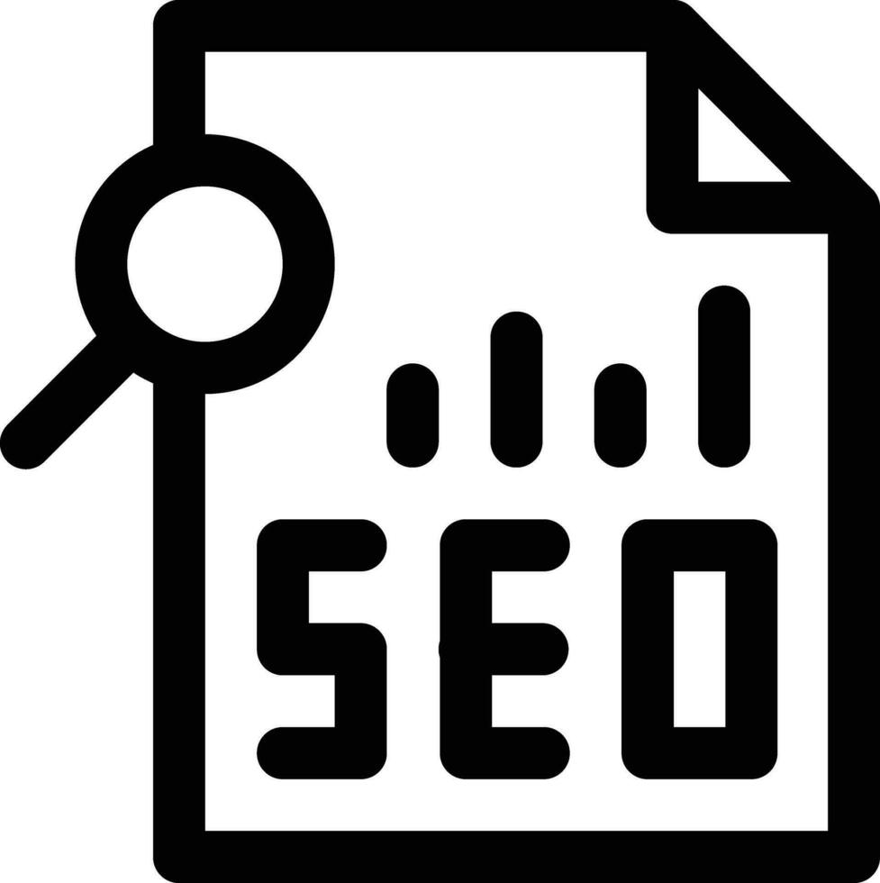 SEO Report Vector Icon