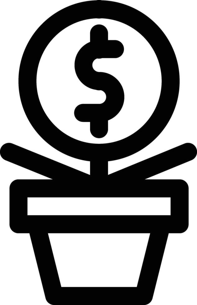 Money Plant Vector Icon