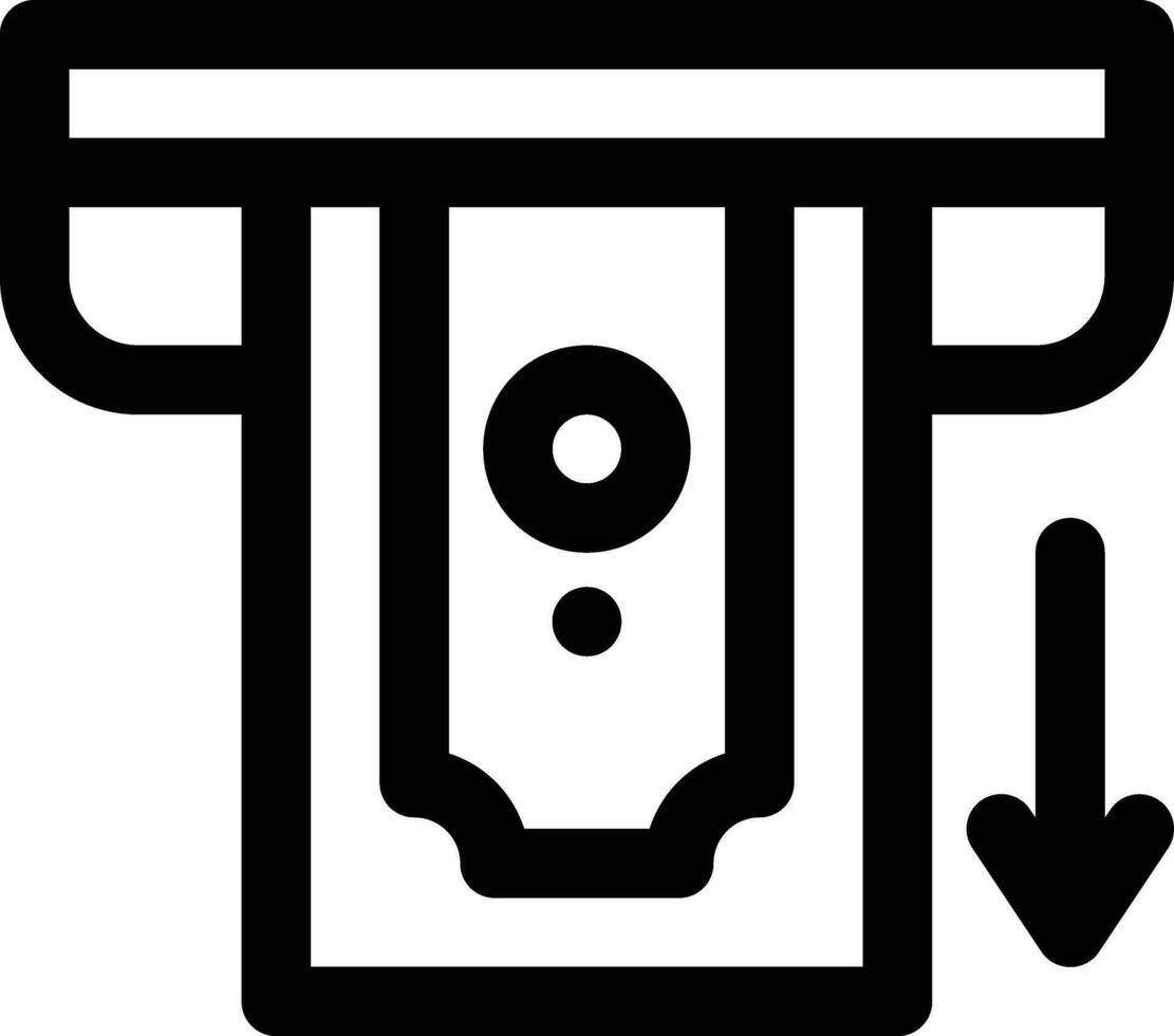 Cash Withdrawal Vector Icon