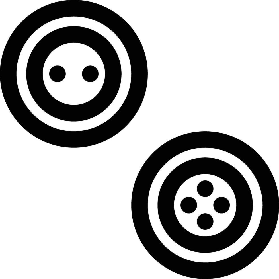 Clothing Button Vector Icon