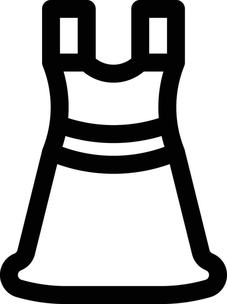Dress Sketch Vector Icon