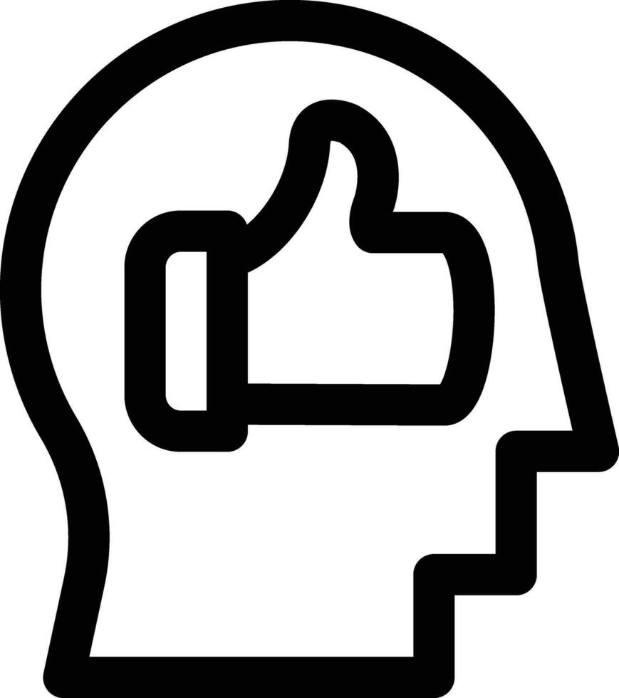 Positive Thinking Vector Icon