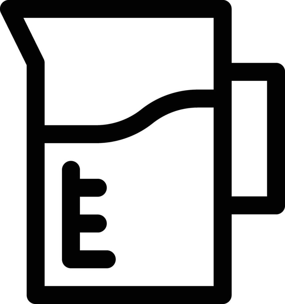 icono de vector de vaso de precipitados