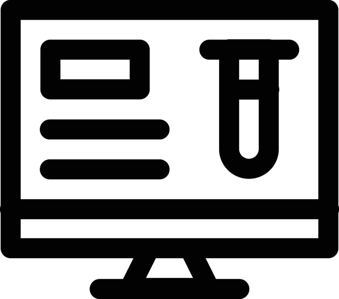 Online Chemistry Vector Icon