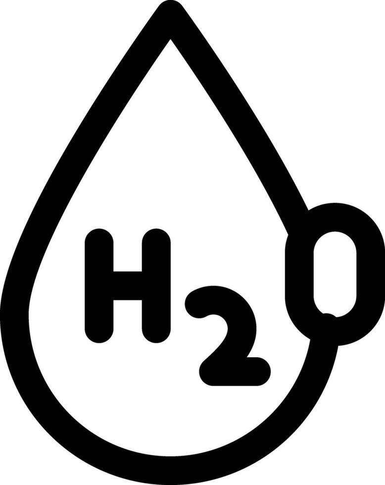 H2O Vector Icon