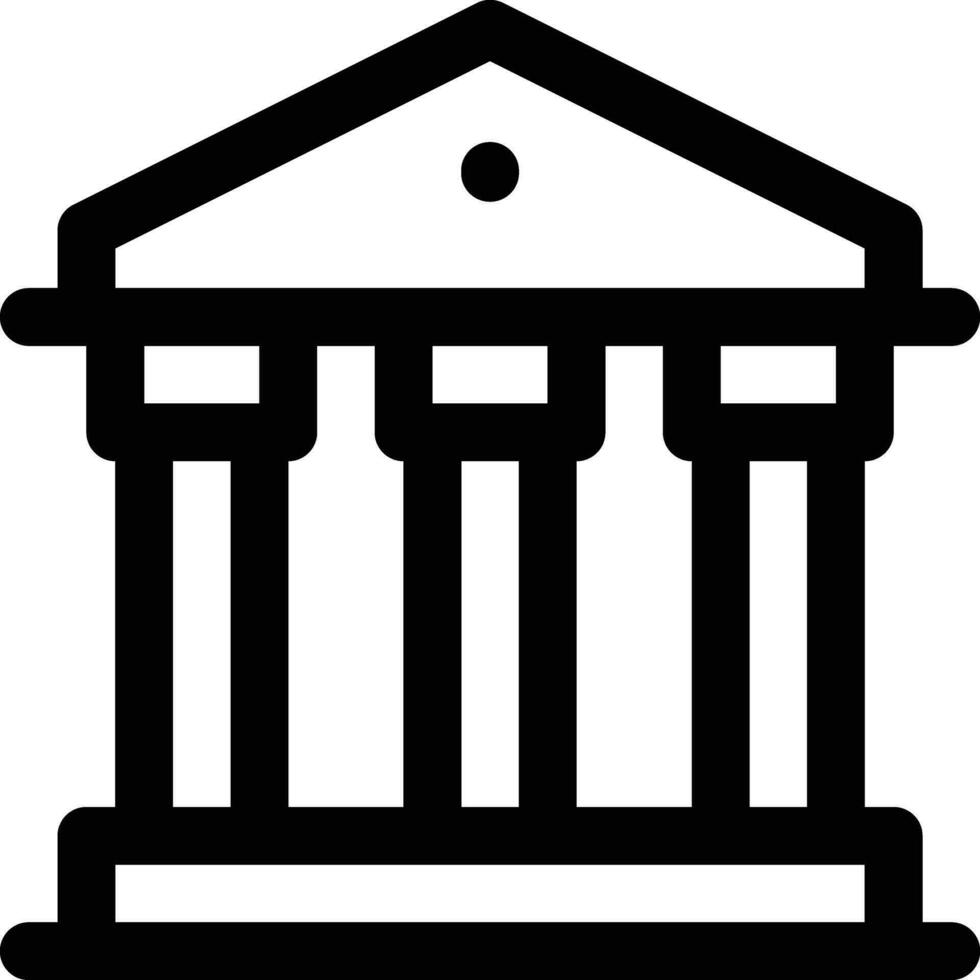Greek Temple Vector Icon