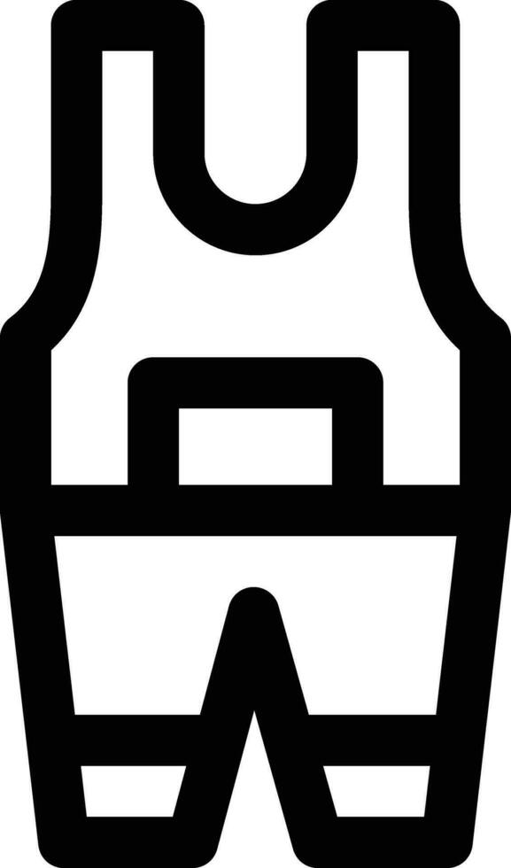 Coverall Clothes Vector Icon