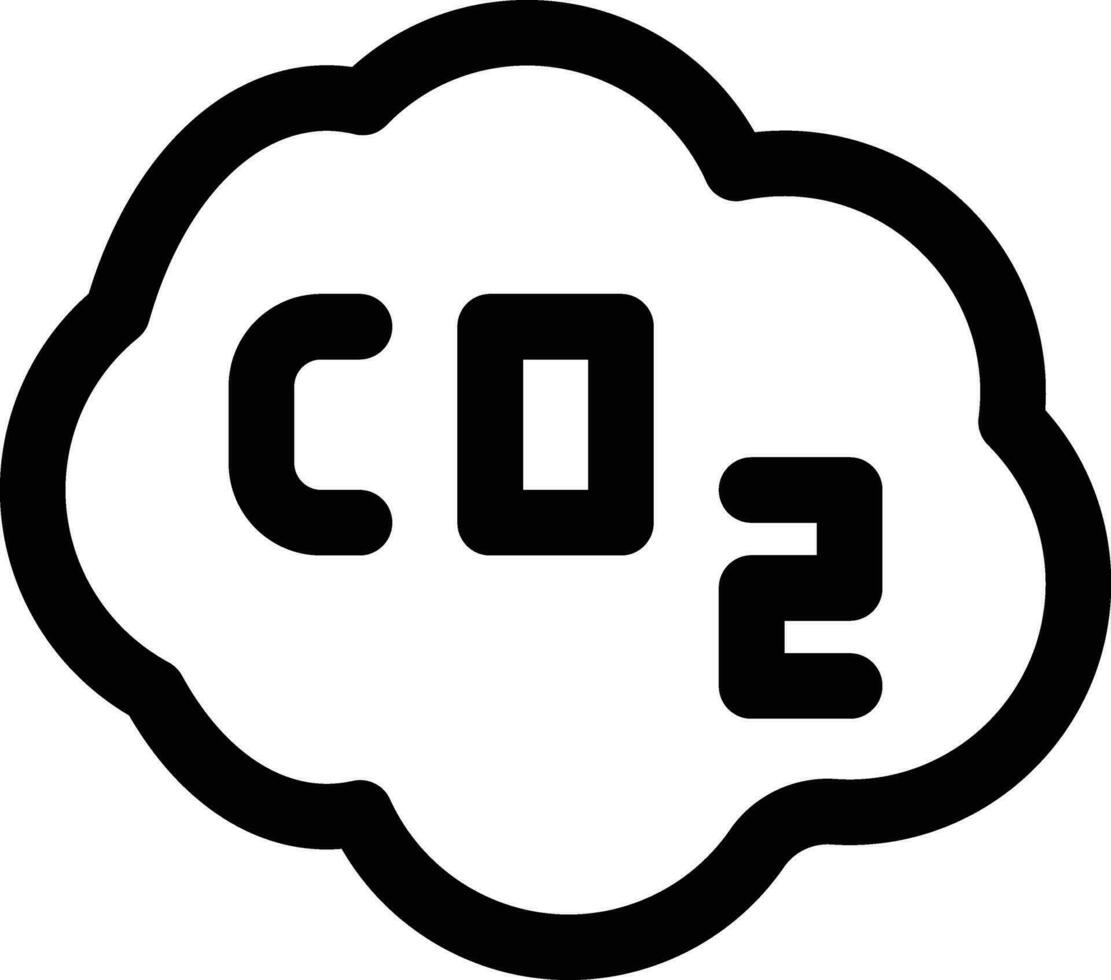 icono de vector de co2