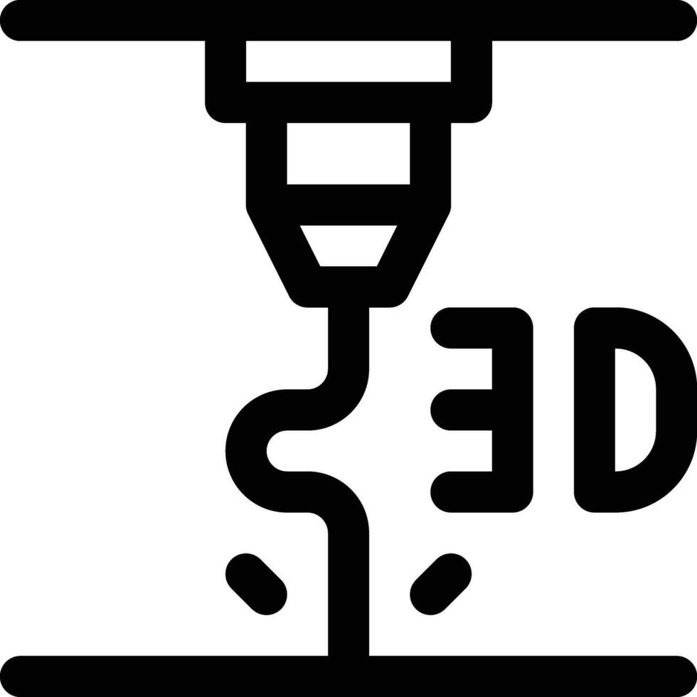 3D Printer Vector Icon