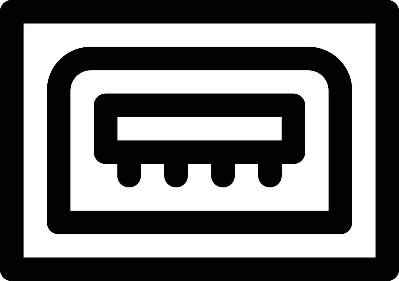 USB port Vector Icon