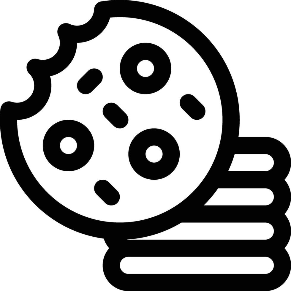 icono de vector de galleta