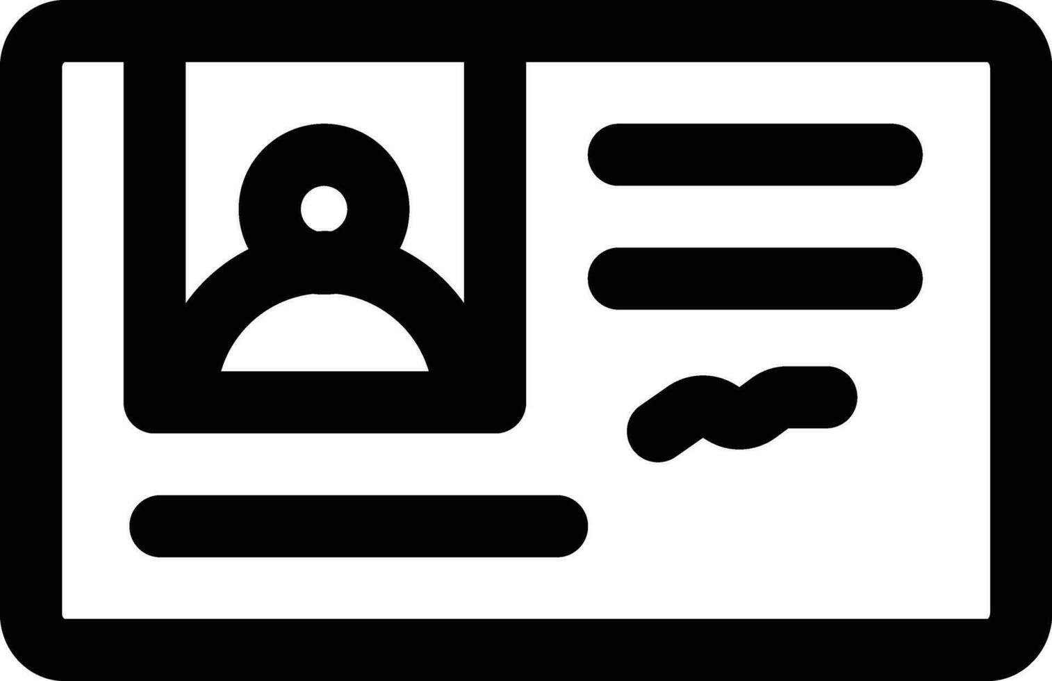 Identification Card Vector Icon