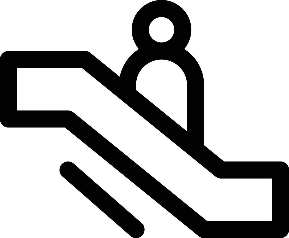 icono de vector de escalera mecánica