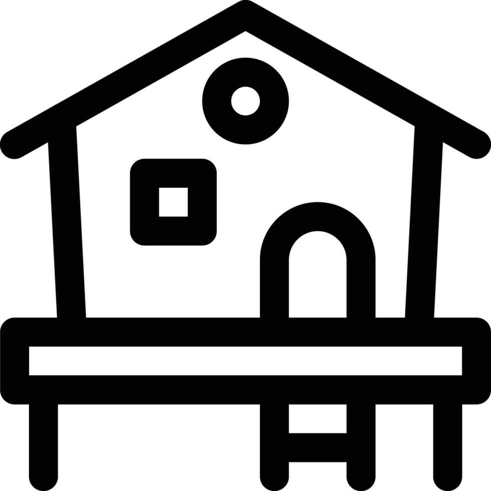 Hawaii House Vector Icon