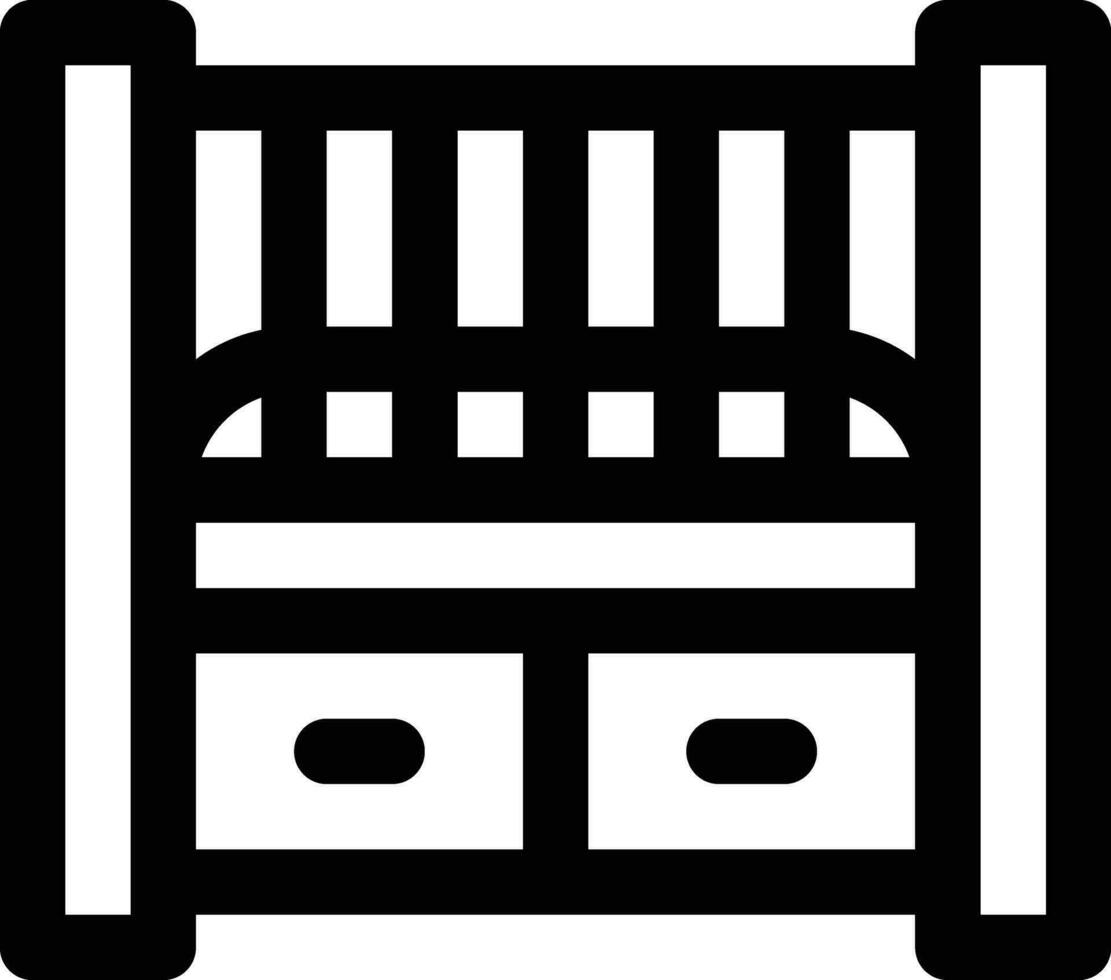 Crib Vector Icon